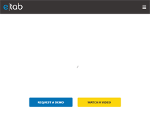 Tablet Screenshot of e-tab.com